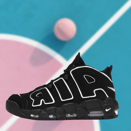 Nike Uptempo en negro y blanco